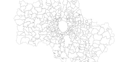 Moskva ಪುರಸಭೆಗಳು ನಕ್ಷೆ