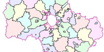 Moskva ಪ್ರದೇಶದ ನಕ್ಷೆ